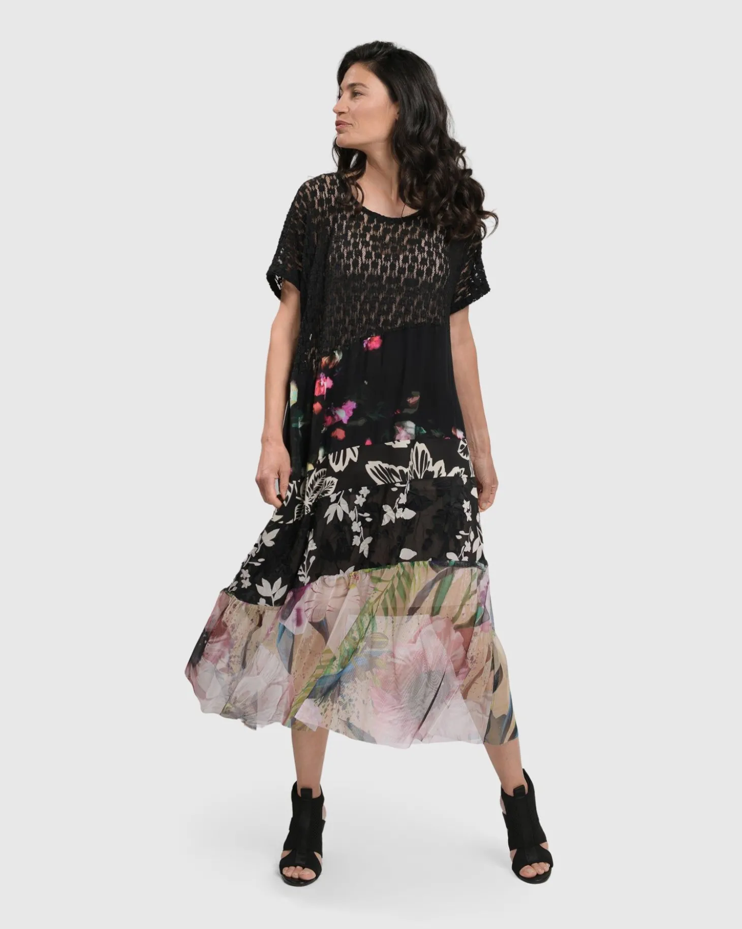 Adaline Tiered Maxi Dress, Floral