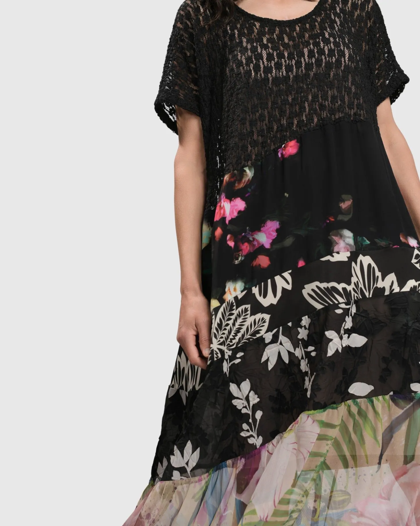 Adaline Tiered Maxi Dress, Floral