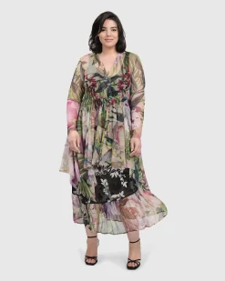 Adaline Tiered Maxi Skirt, Mix