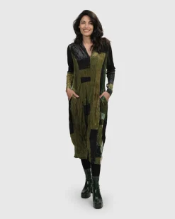 Al Fresco Cocoon Dress, Olive