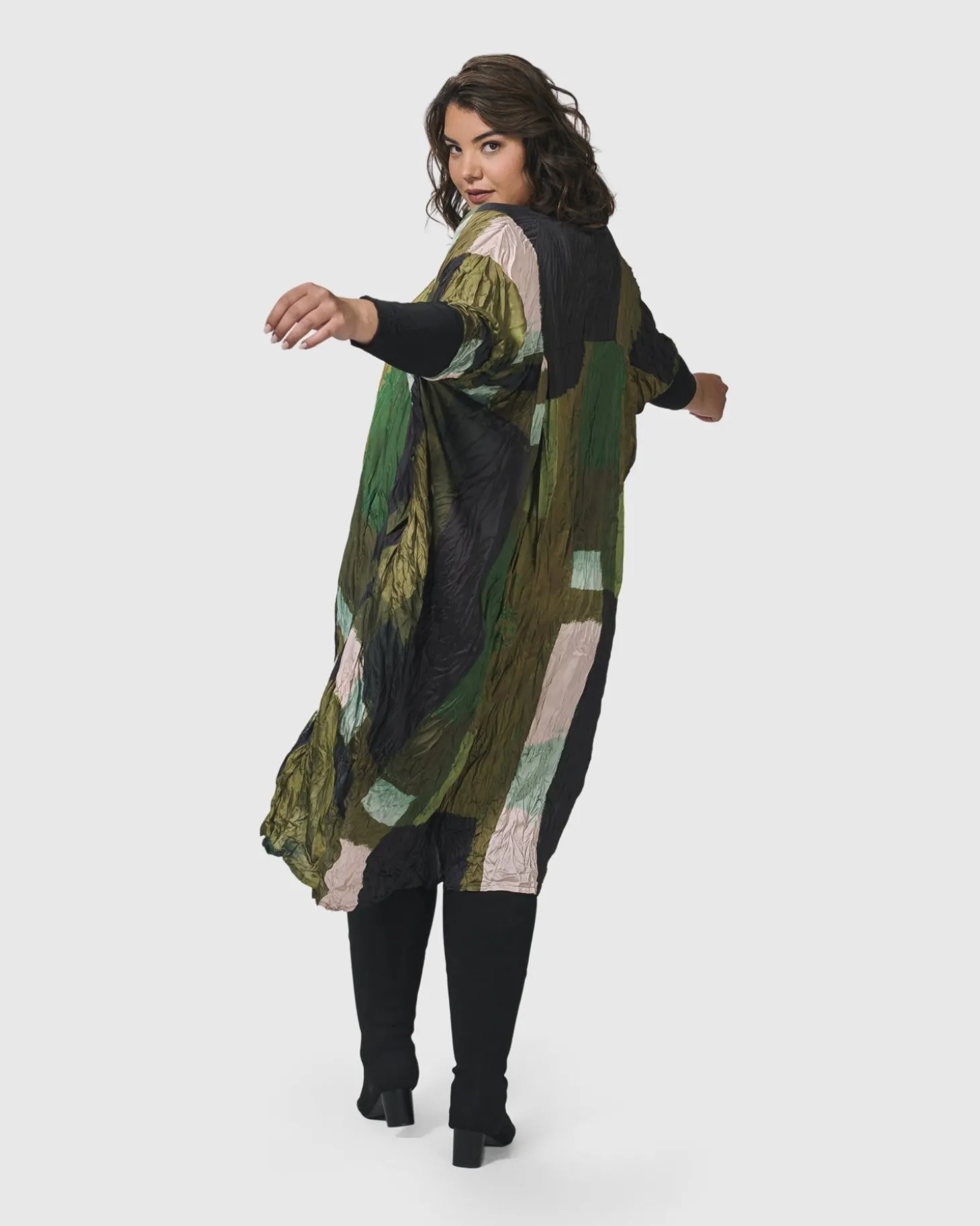 Al Fresco Muumuu Dress, Olive
