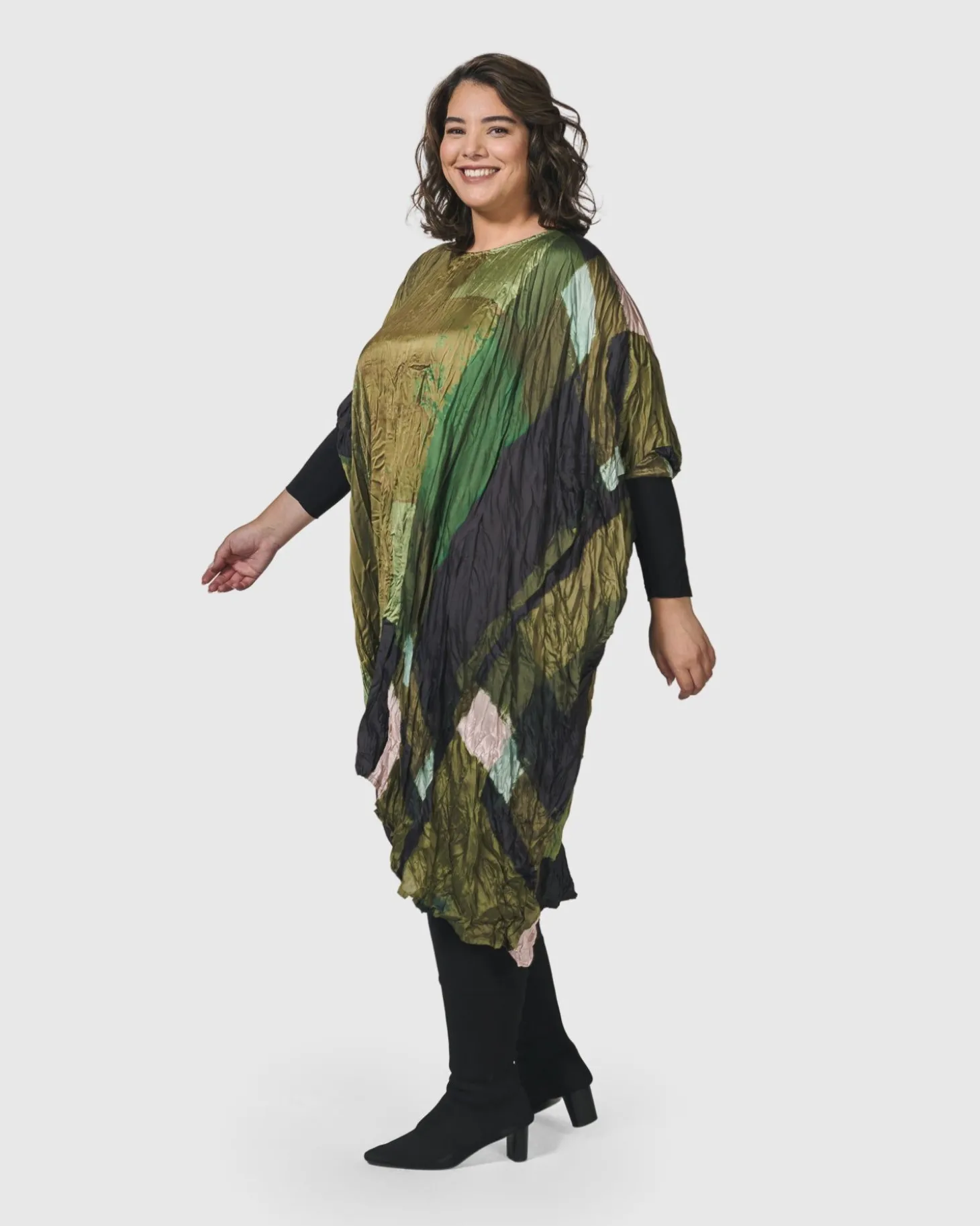 Al Fresco Muumuu Dress, Olive