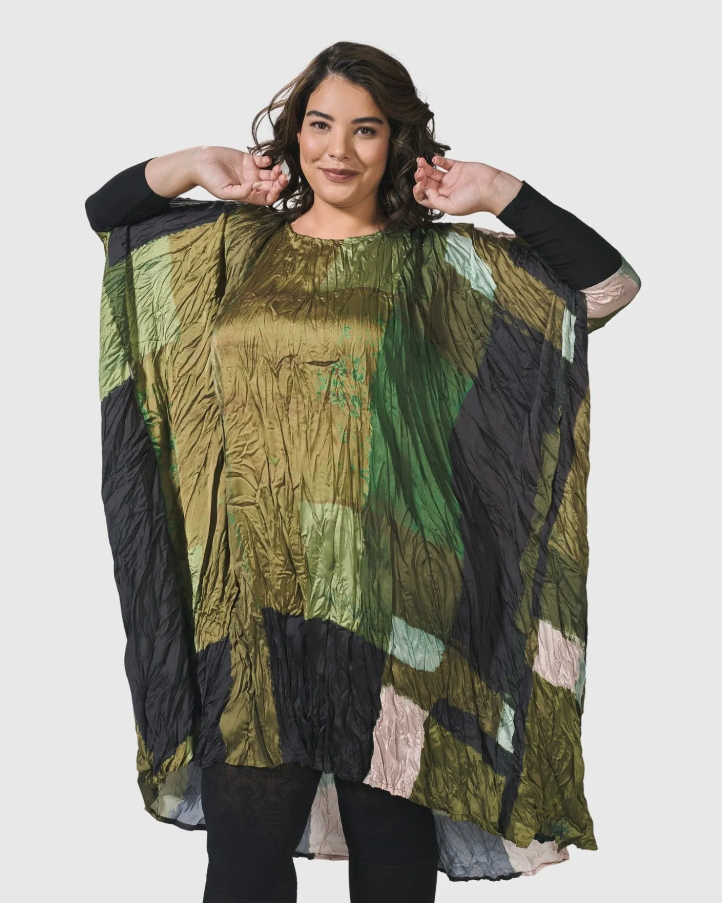 Al Fresco Muumuu Dress, Olive