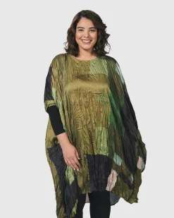 Al Fresco Muumuu Dress, Olive