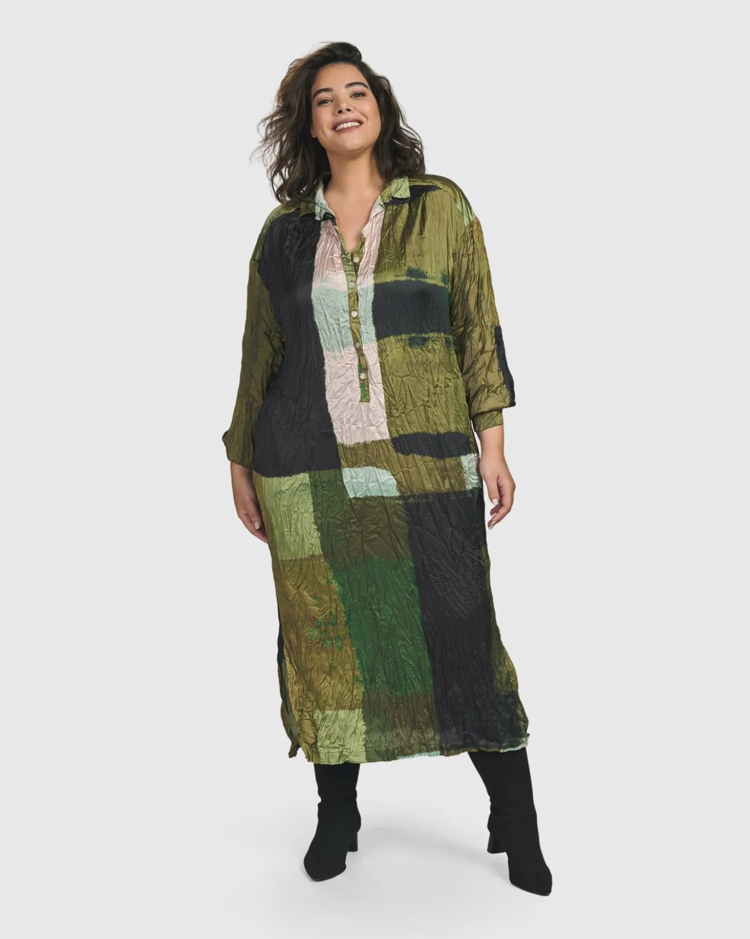 Al Fresco Shirt Dress, Olive