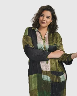 Al Fresco Shirt Dress, Olive