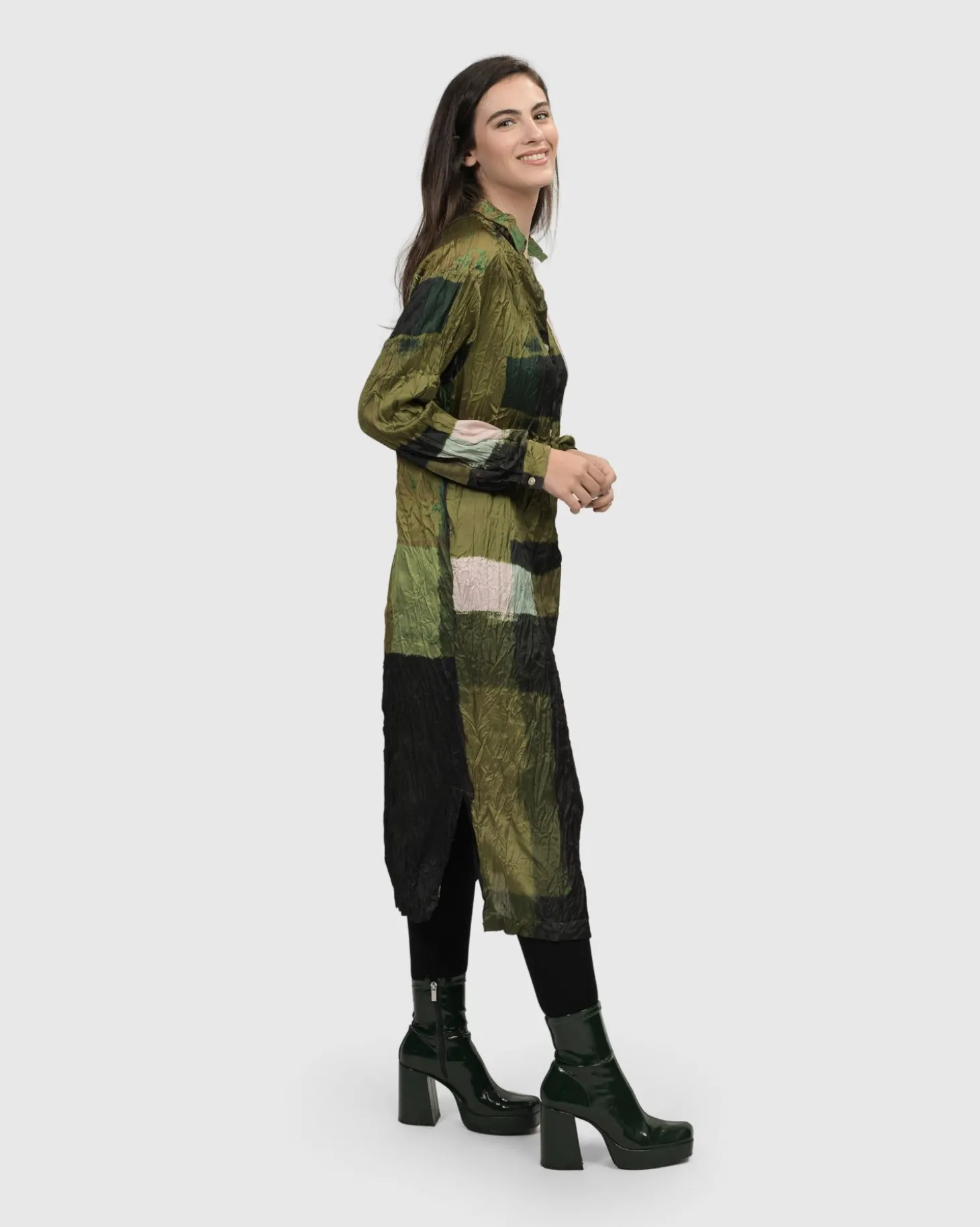 Al Fresco Shirt Dress, Olive