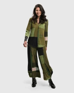 Al Fresco V Neck Pullover, Olive