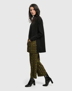 Alice Apron Pocket Top, Chartreuse