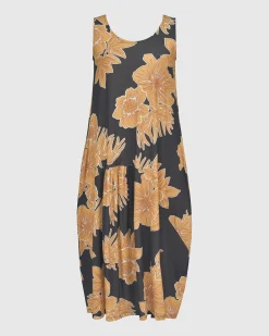 Aloha Sleeveless Maxi Dress, Gold