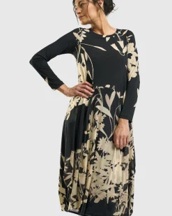 Amber Cocoon Dress, Floral