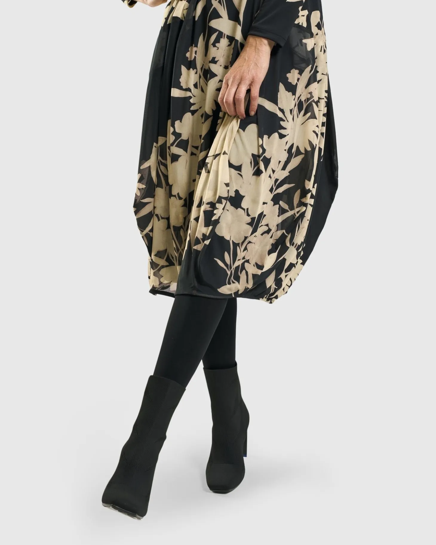 Amber Cocoon Dress, Floral