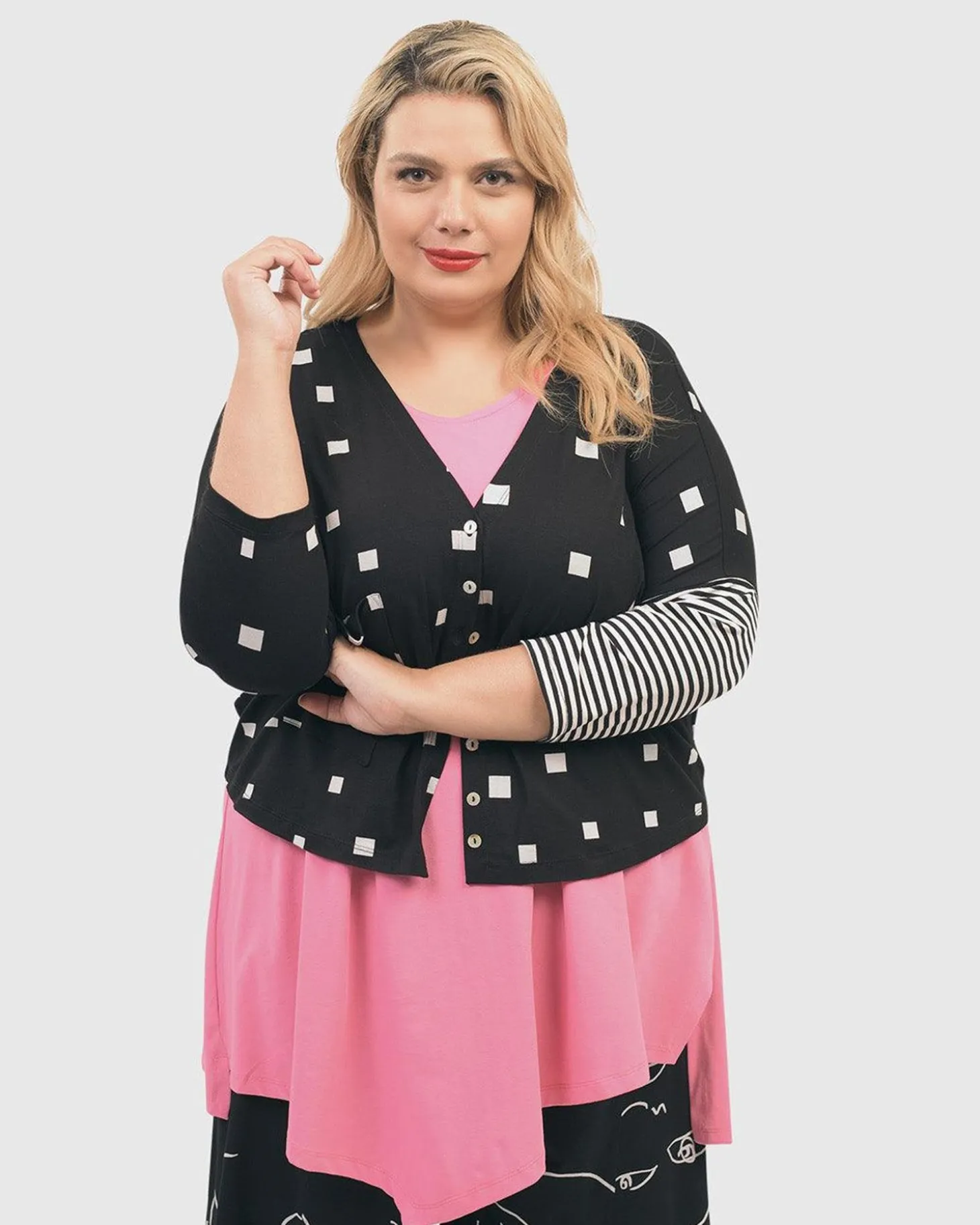 Ani Sleeveless Tunic Top, Bazooka