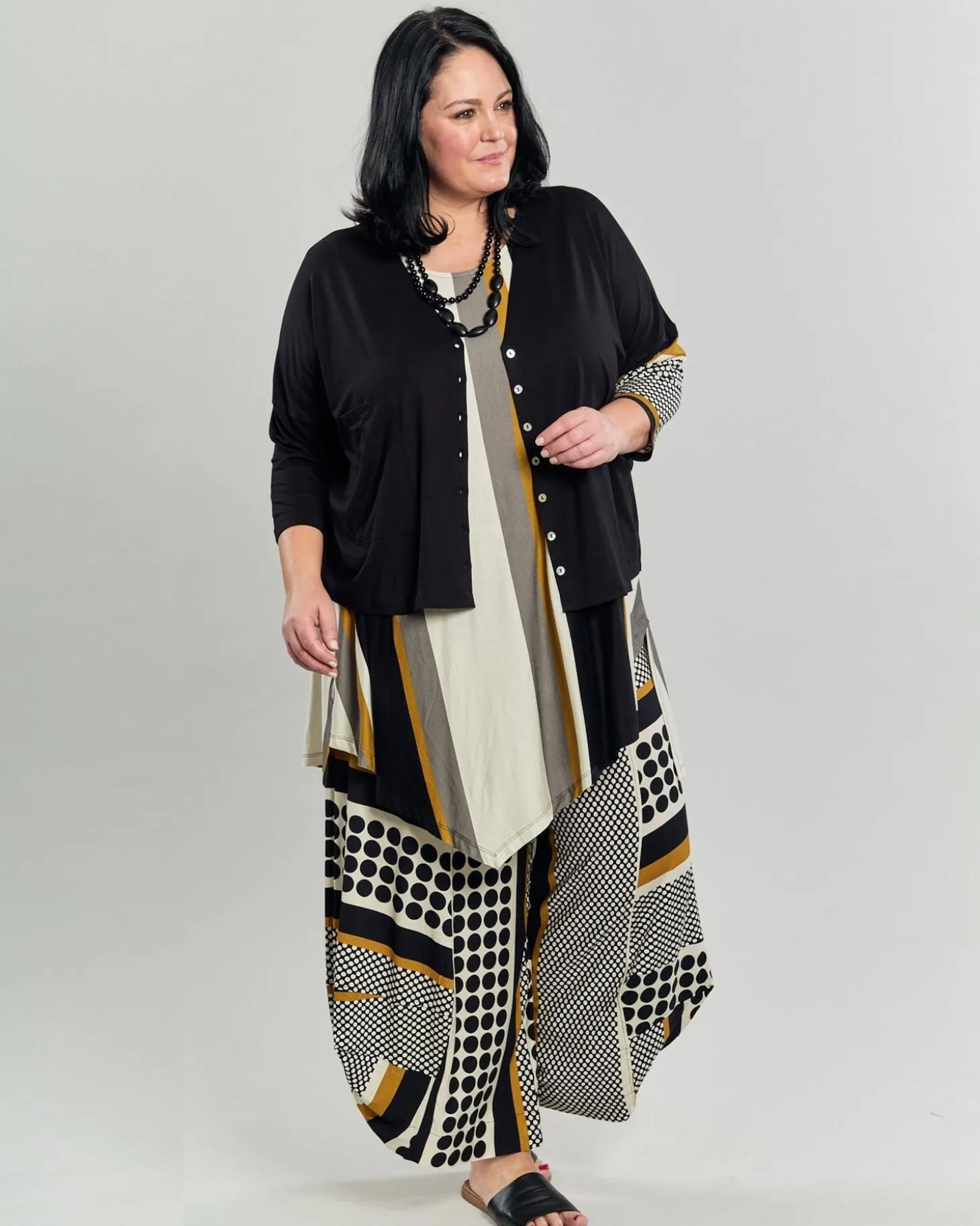 Ani Sleeveless Tunic Top, Stripes