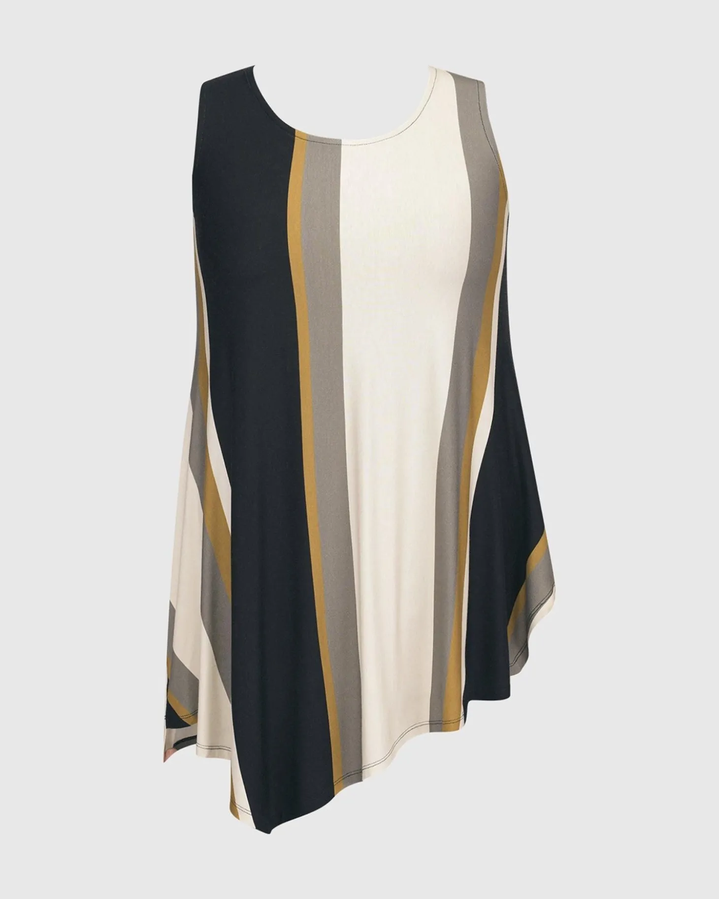 Ani Sleeveless Tunic Top, Stripes