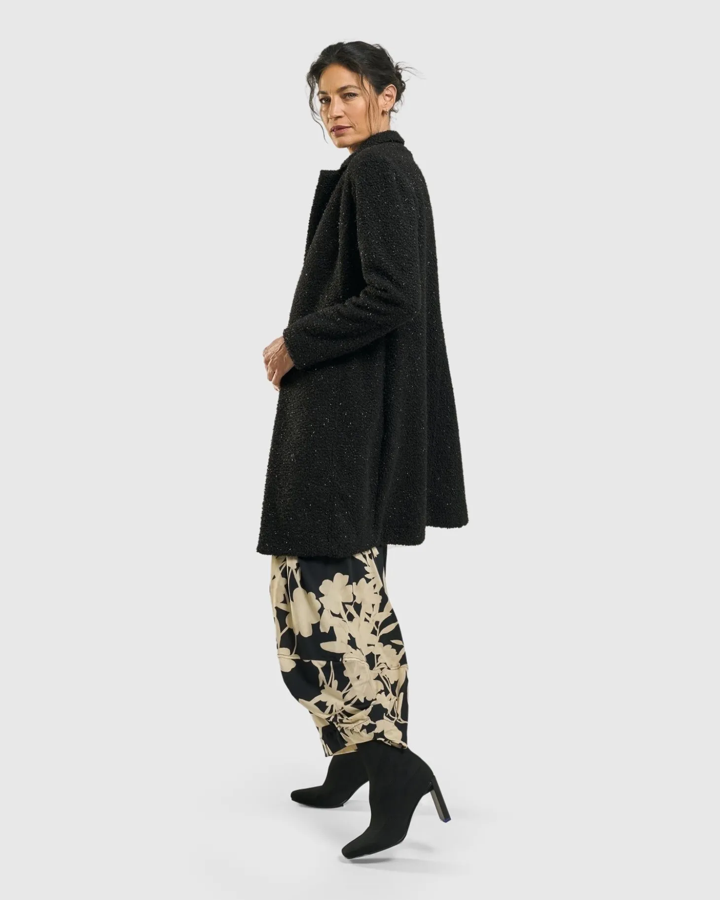 Aquarius Cardigan Jacket, Charcoal