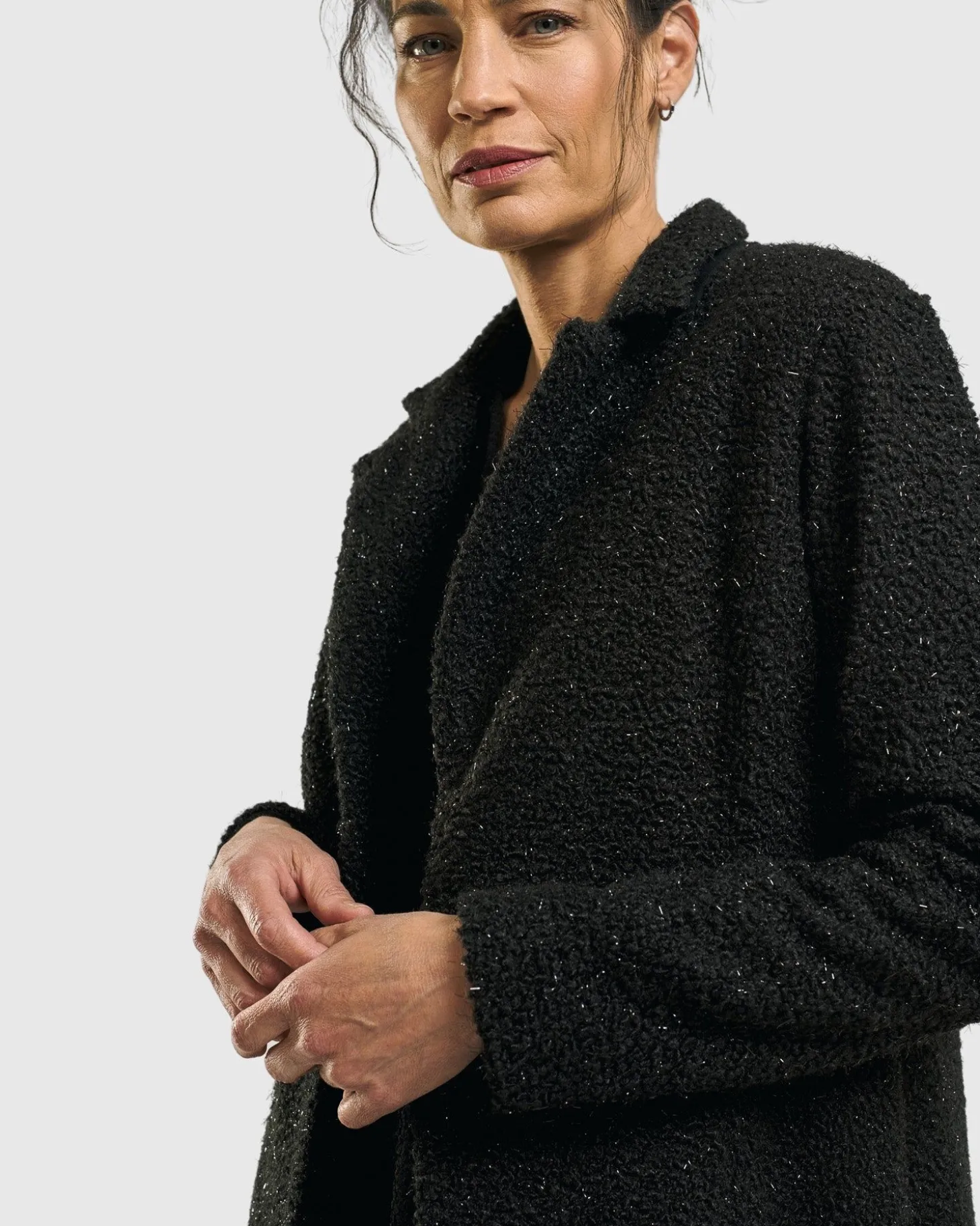 Aquarius Cardigan Jacket, Charcoal