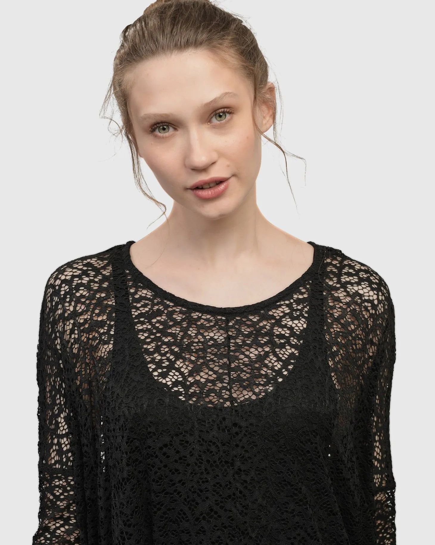 Artemis Trapeze Dress, Black