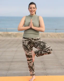 Asana High-Neck Top, Nature