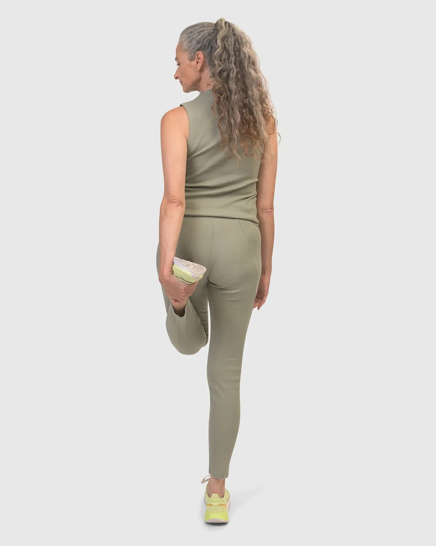 Asana High-Neck Top, Nature