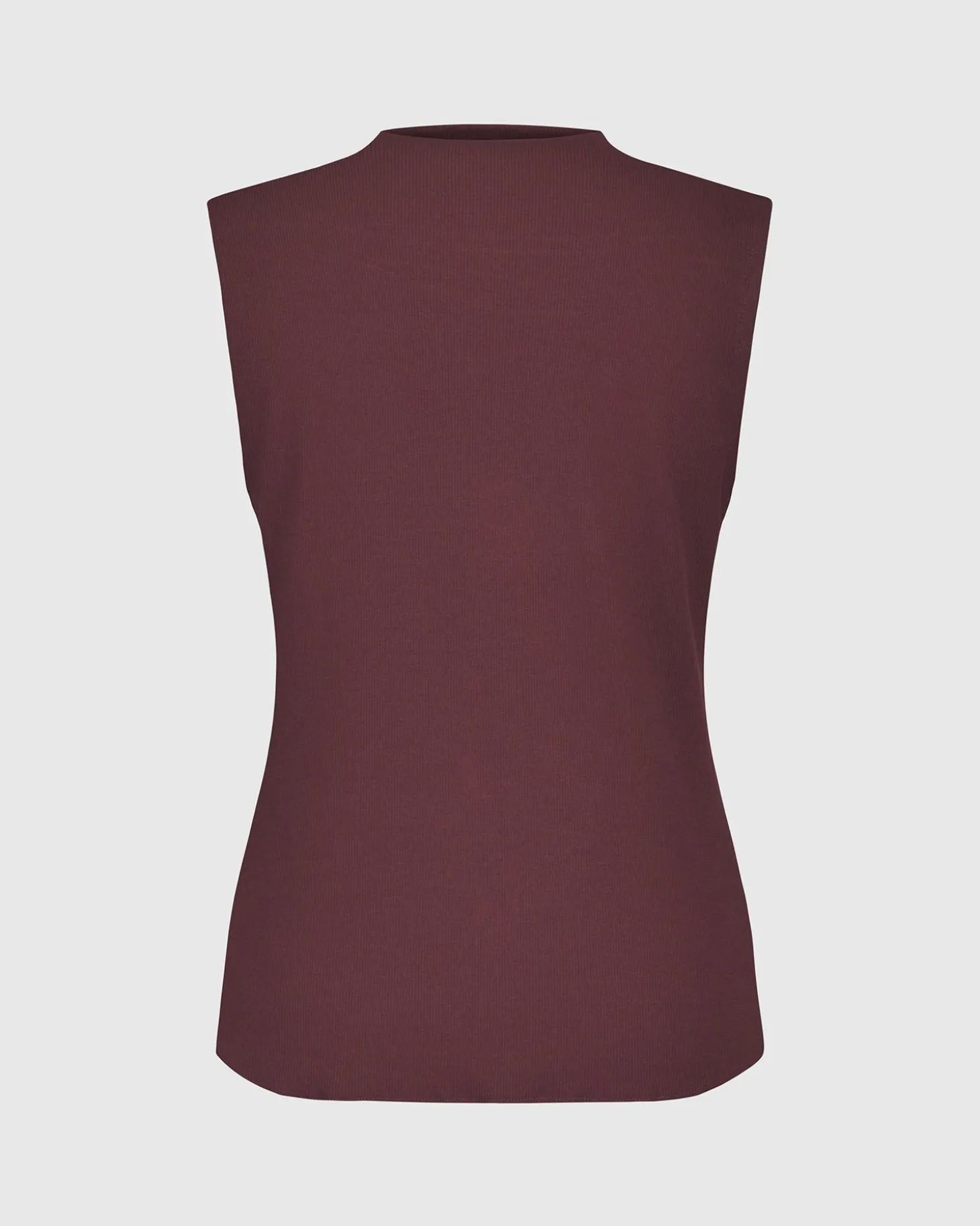 Asana High-Neck Top, Wine