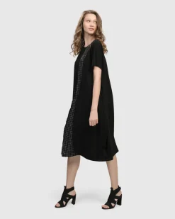 Athena Relaxed Cocoon Dress, Net