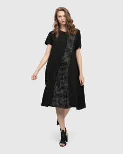 Athena Relaxed Cocoon Dress, Net