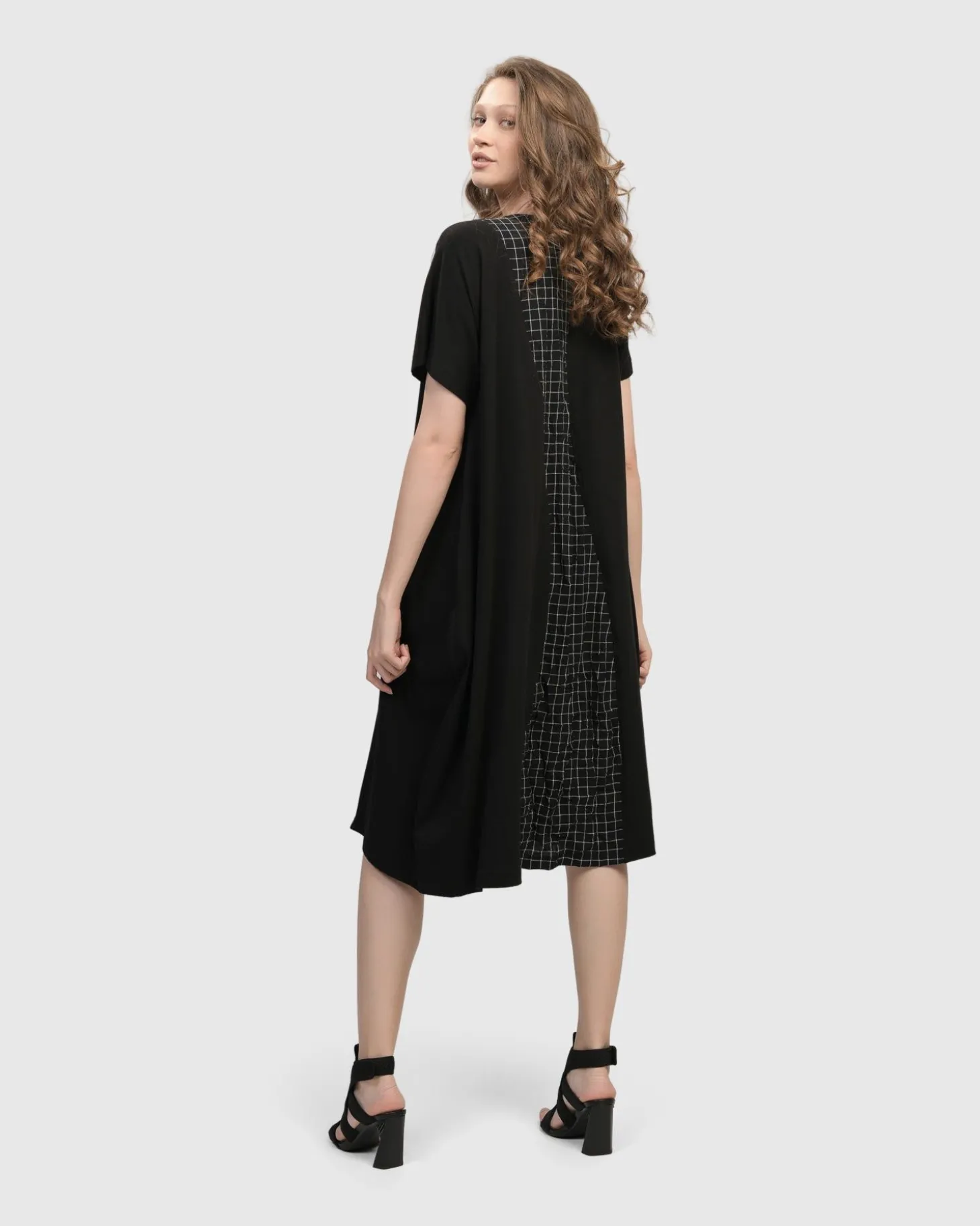 Athena Relaxed Cocoon Dress, Net