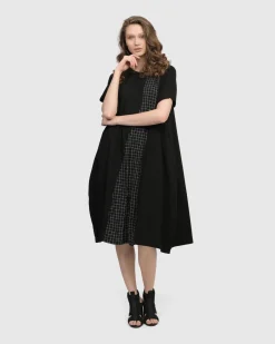 Athena Relaxed Cocoon Dress, Net
