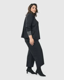 Audrey Shirt Jacket, Pinstripes
