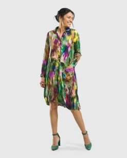 Aurora Wonderful Pocket Dress, Watercolor