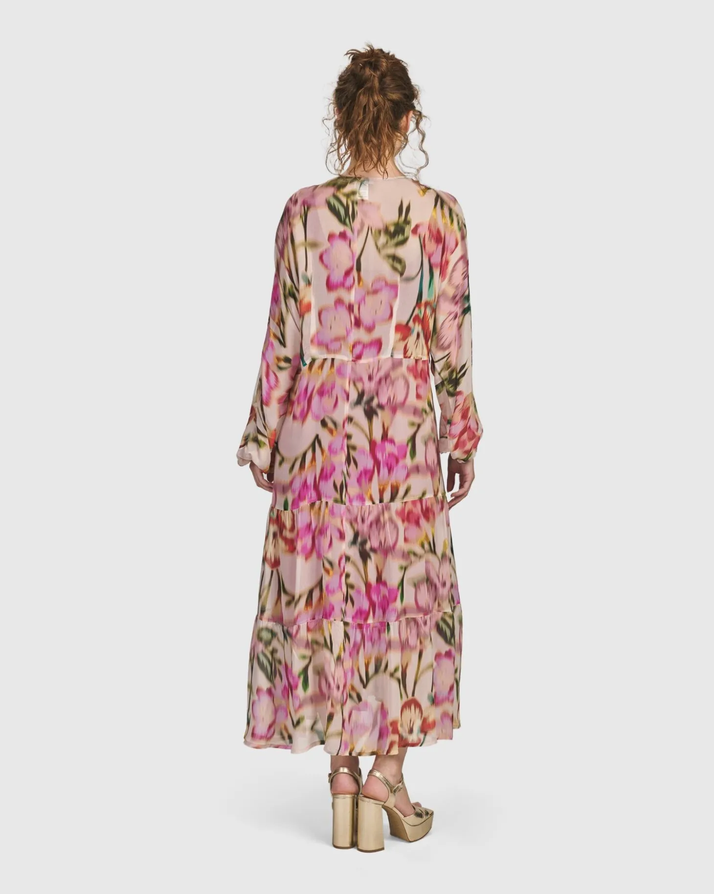 Azalea Chiffon Maxi Dress, Floral