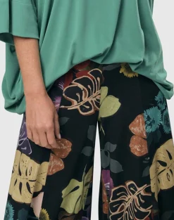 Bali Punto Pants, Leaves Multi