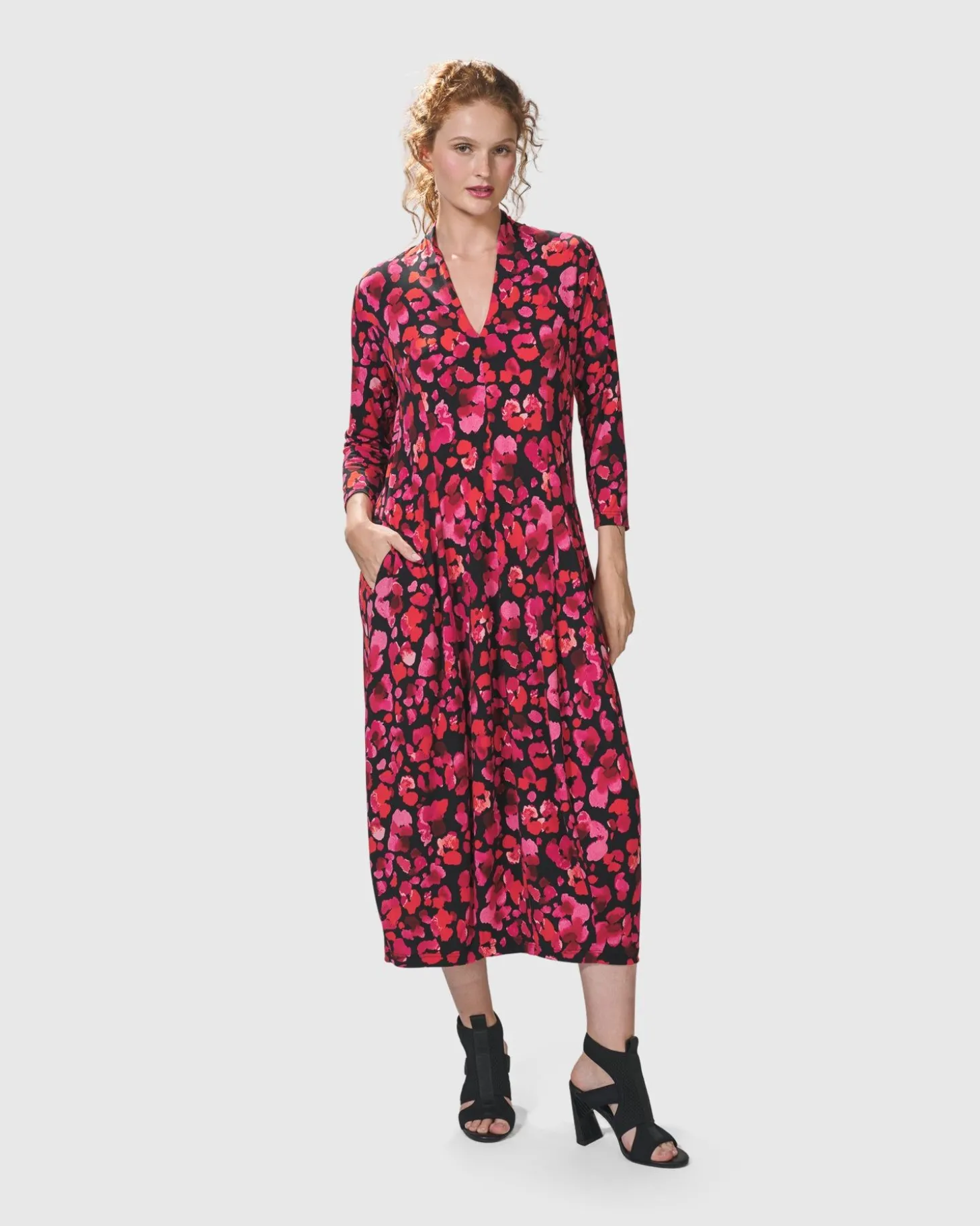 Begonia Cocoon Dress, Petals