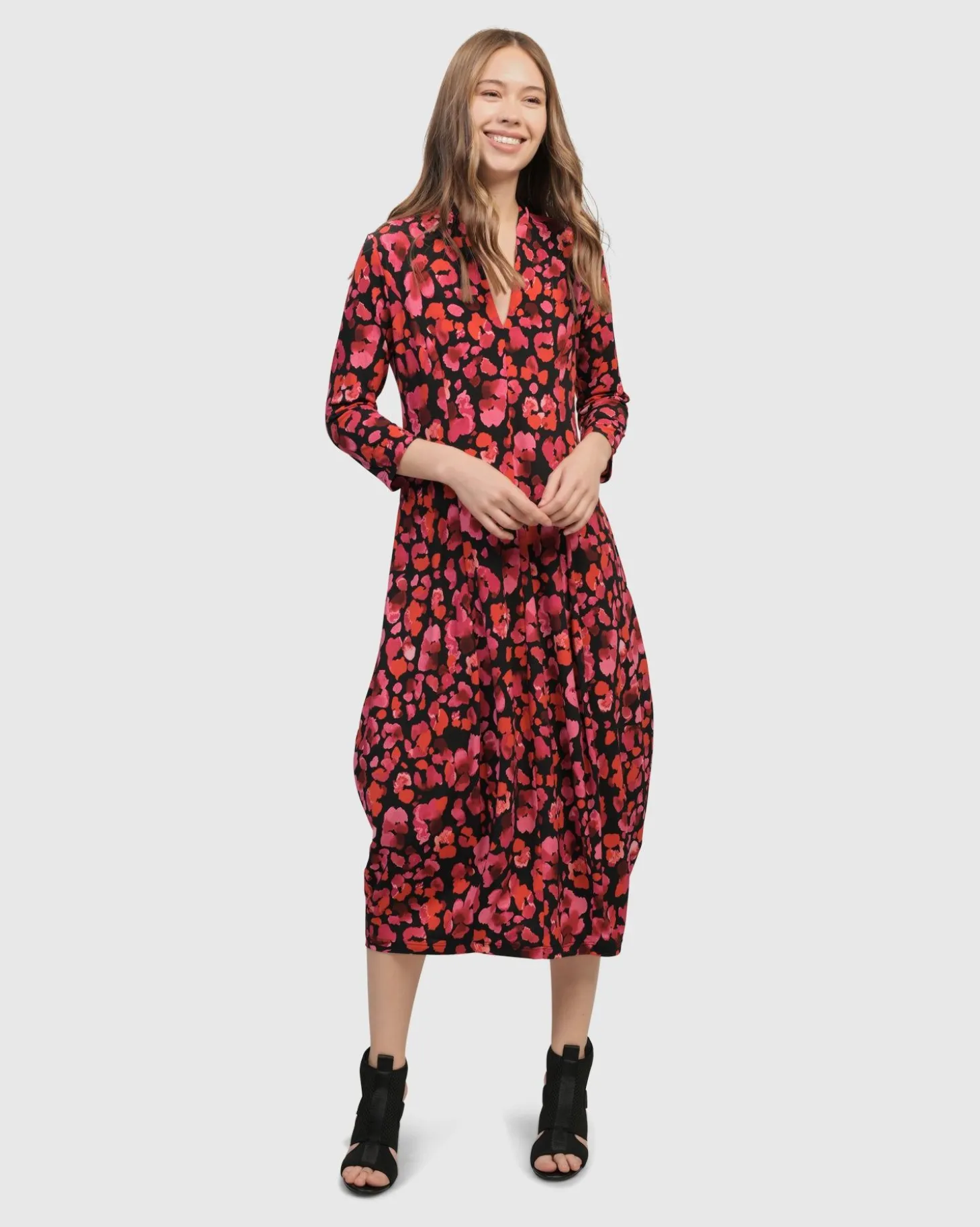 Begonia Cocoon Dress, Petals