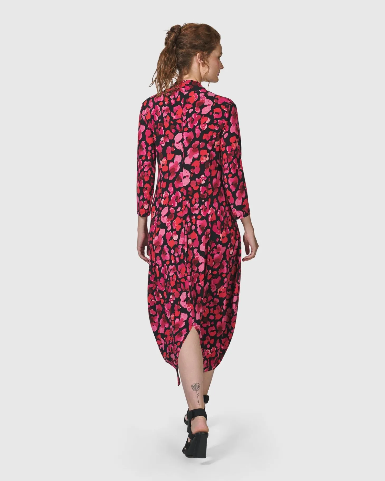 Begonia Cocoon Dress, Petals