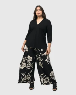 Benedetta Palazzo Pants, Floral