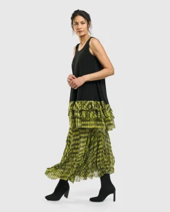 Bohemia Swing Skirt, Yellow