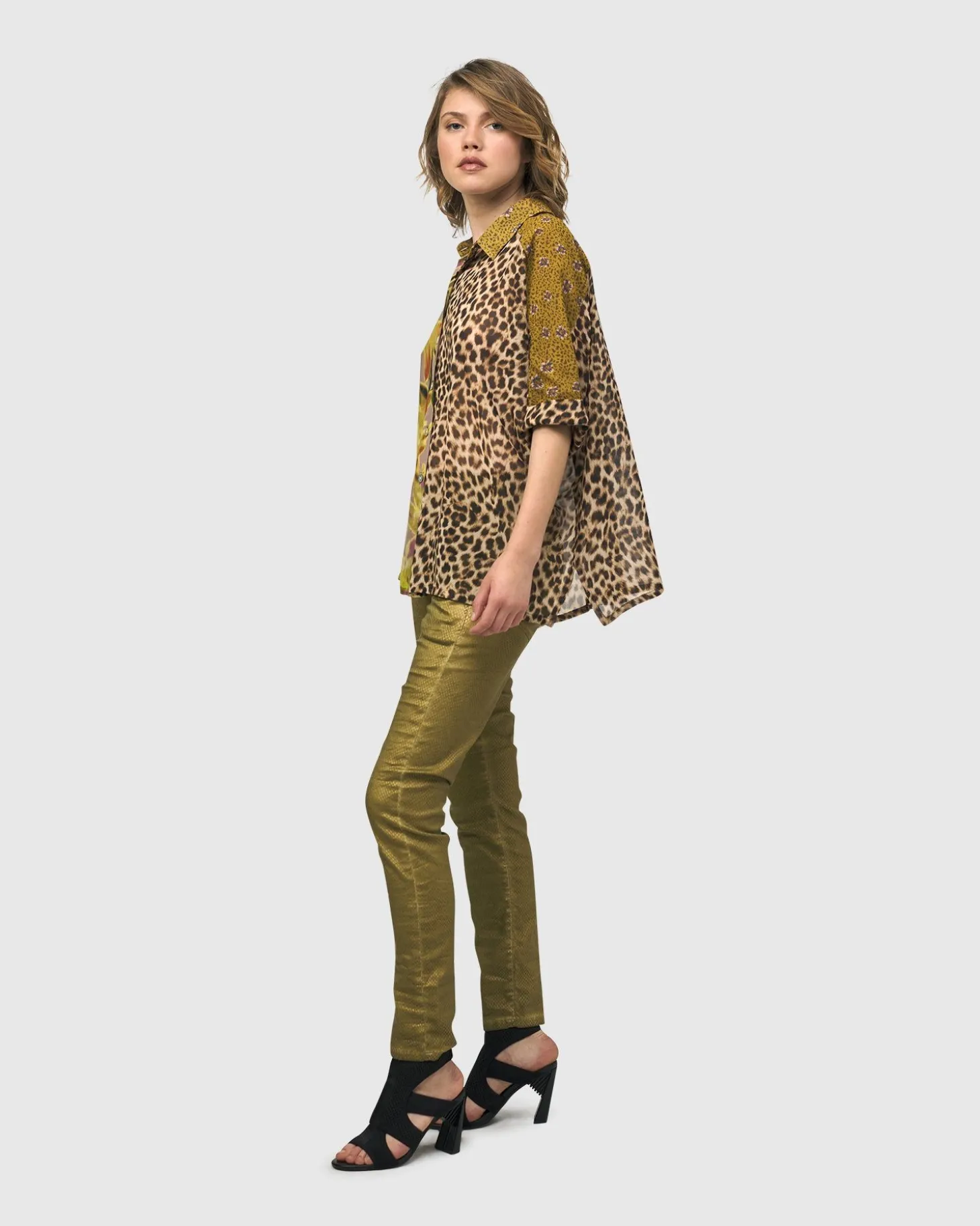 Bon Voyage Button Down Shirt, Mix