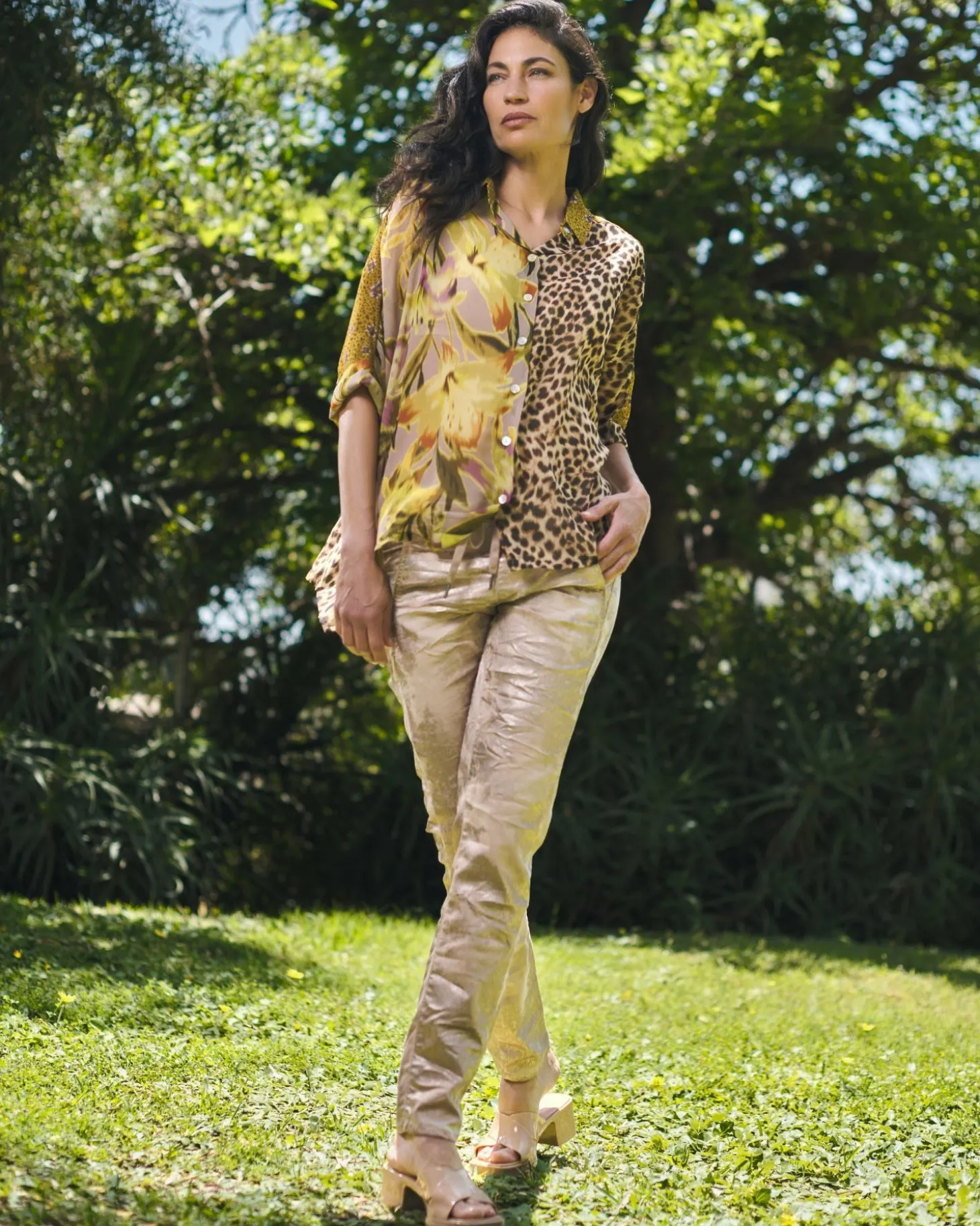 Bon Voyage Button Down Shirt, Mix