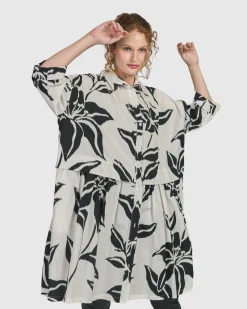 Botanica Oversized Babydoll Top, Lilly