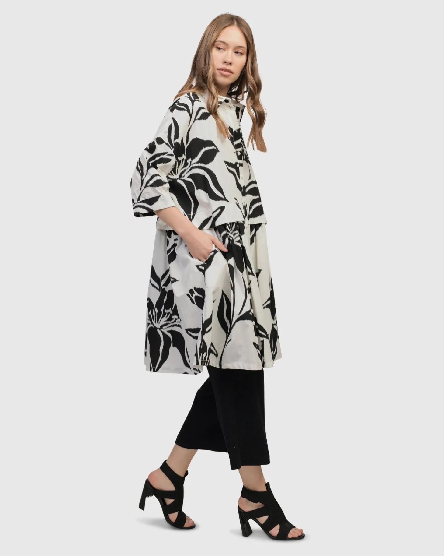 Botanica Oversized Babydoll Top, Lilly