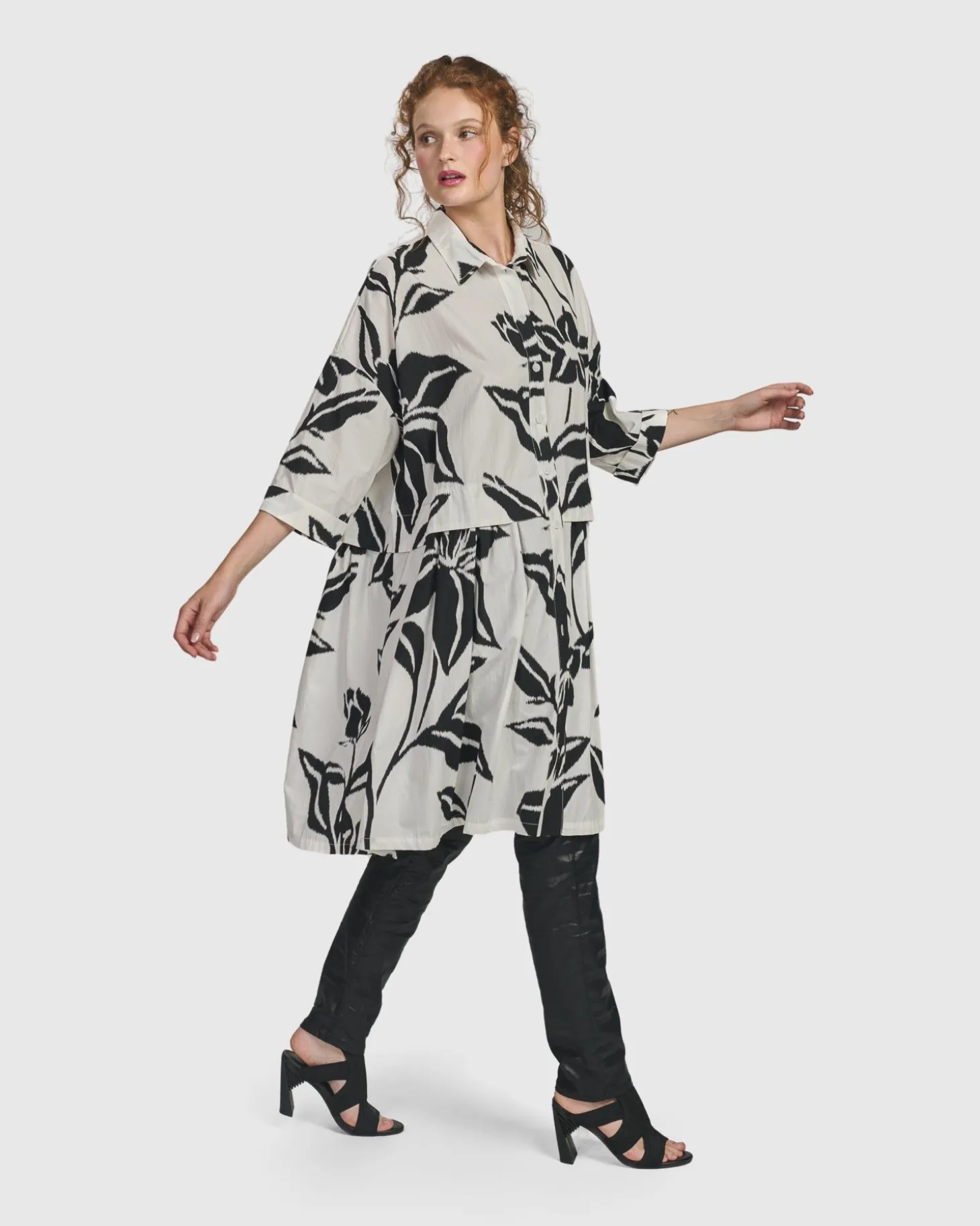 Botanica Oversized Babydoll Top, Lilly