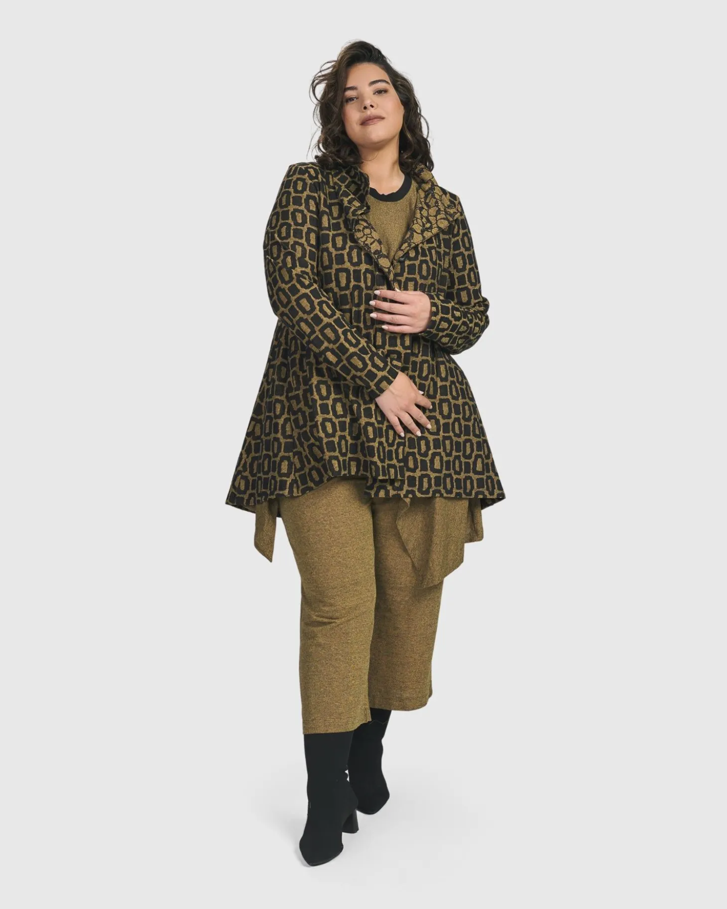 Boutique Swing Jacket, Ochre
