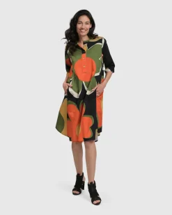 Brenda Oversized Shirt Dress, Floral