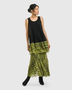 Busy Bee Sleeveless Tunic Top, Yellow