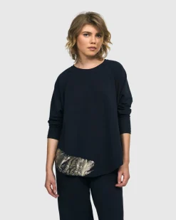 Calumet Relaxed Top, Navy