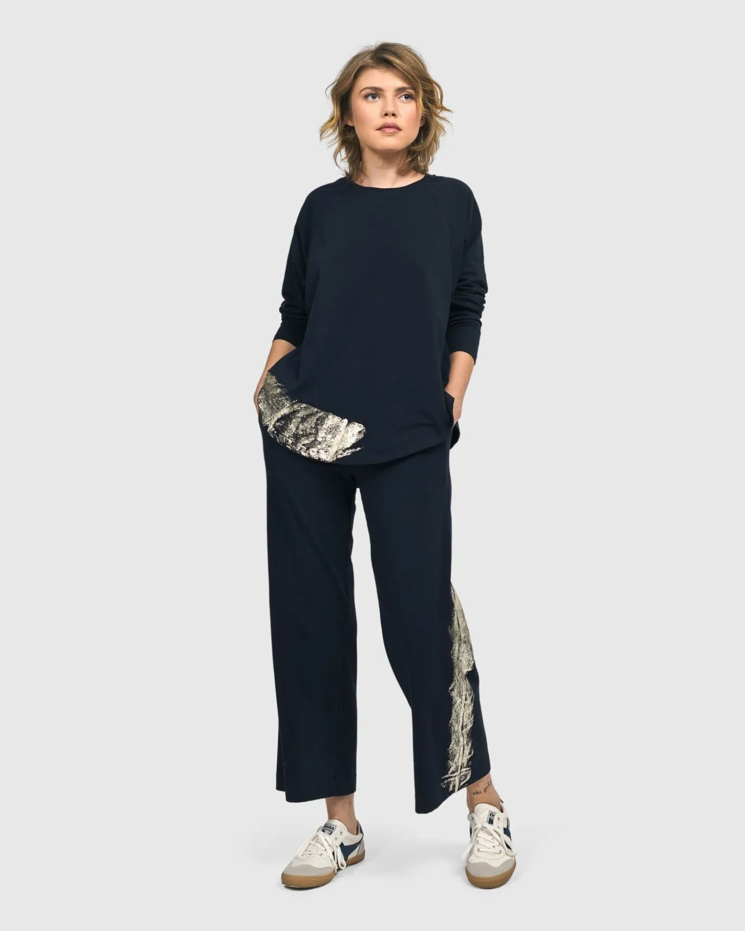 Calumet Relaxed Top, Navy