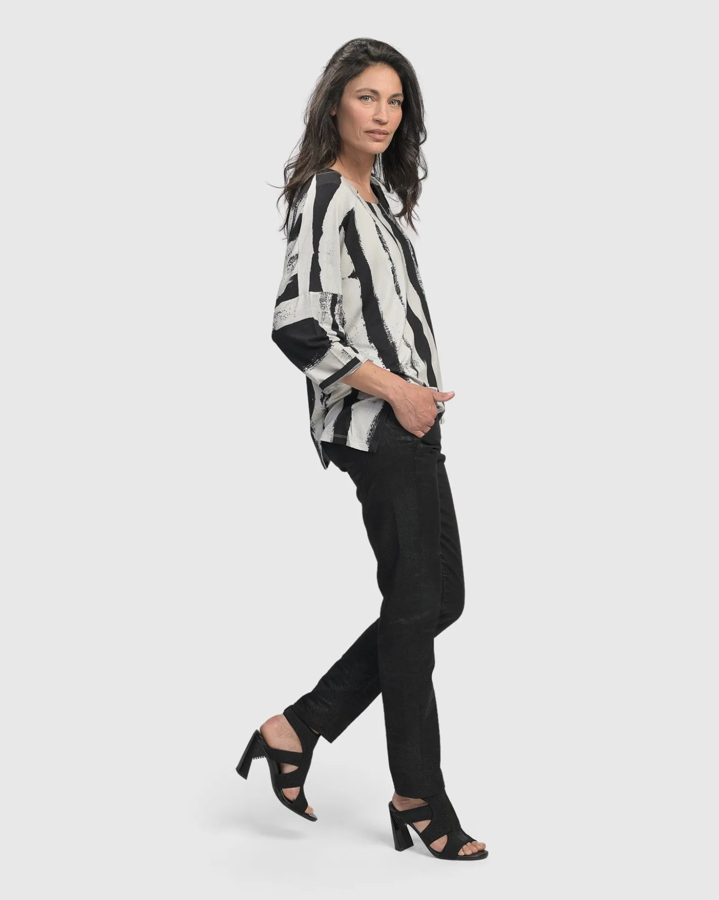 Charisma, Cutaway Boxy Top, Grunge