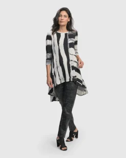 Charisma Swing Hi-Lo Tunic Top, Grunge